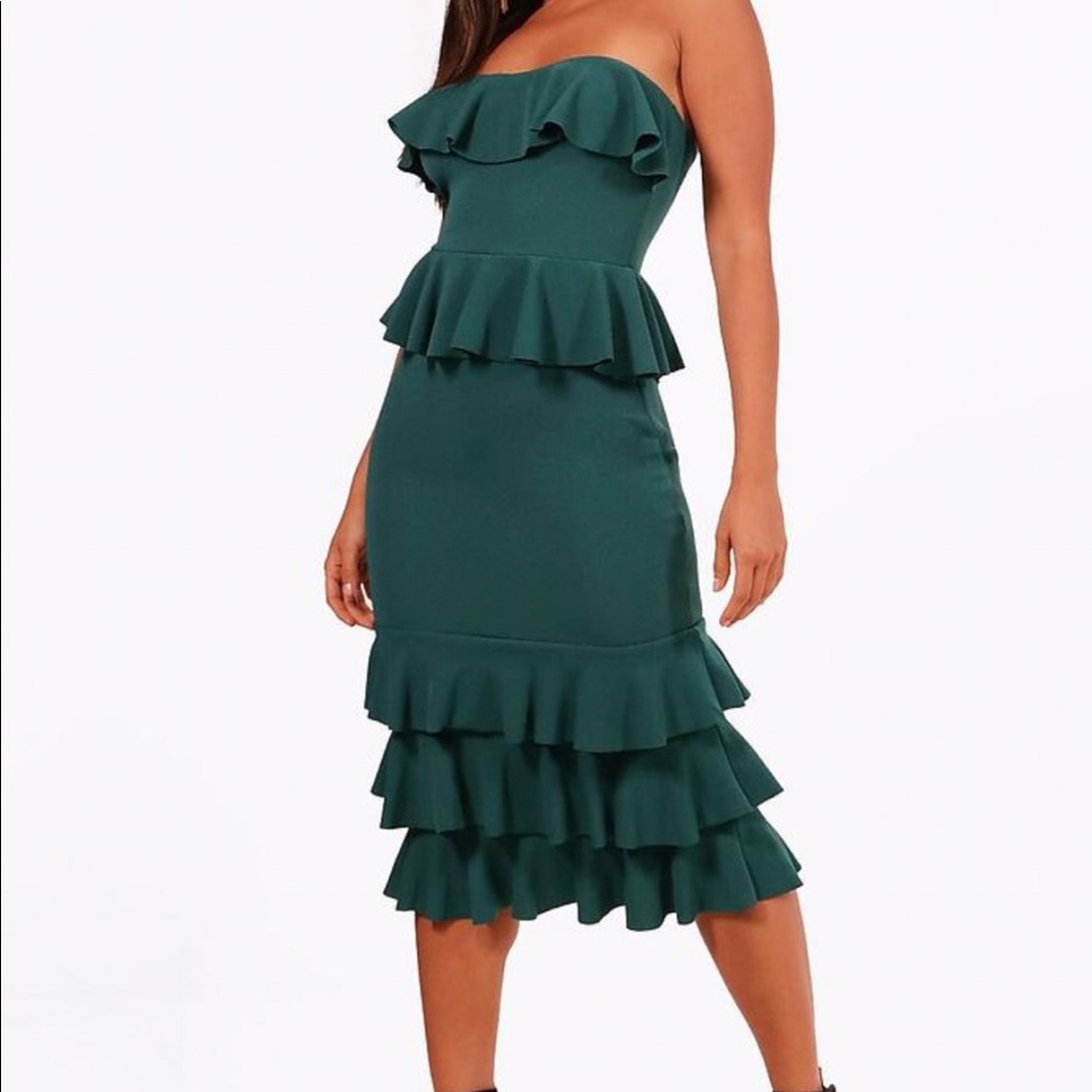 Strapless cocktail dress
